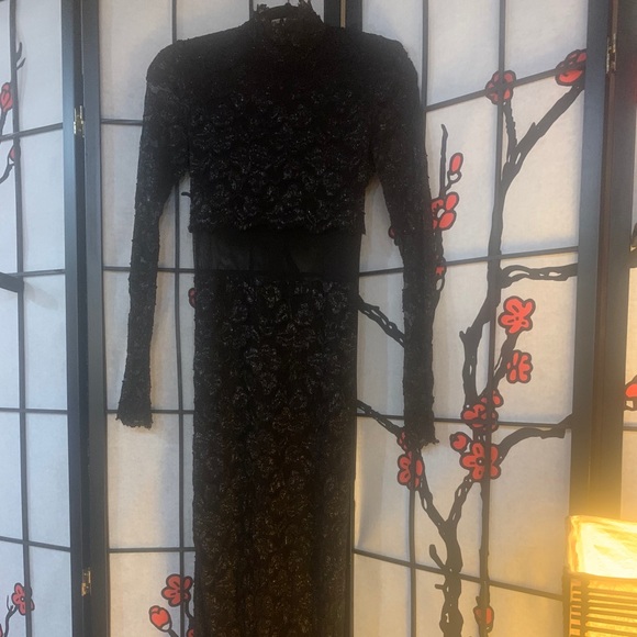 Blondie & Me Vintage Black Dress, Size 5/6 - Picture 2 of 9